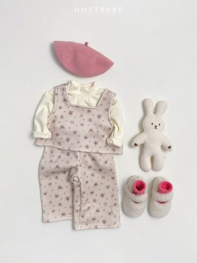 Winter Flower Top Bottom Set