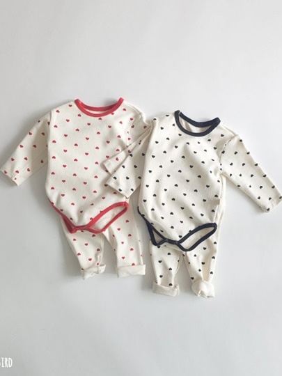 Heart Fleece Body Suit
