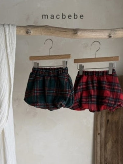 Check Balloon Skirt