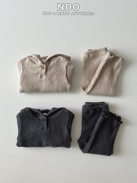 Rib Hoody Set