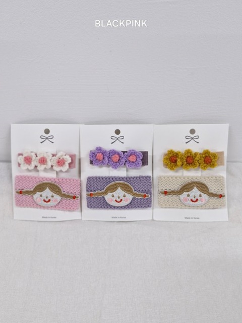 Girl Flower Hairclip Set