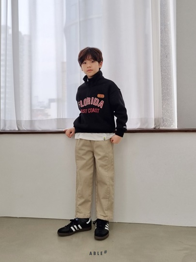 Label Fleece Cotton Pants