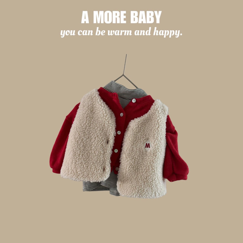 A More - Korean Baby Fashion - #babyoninstagram - Bebe Poodle Vest - 10