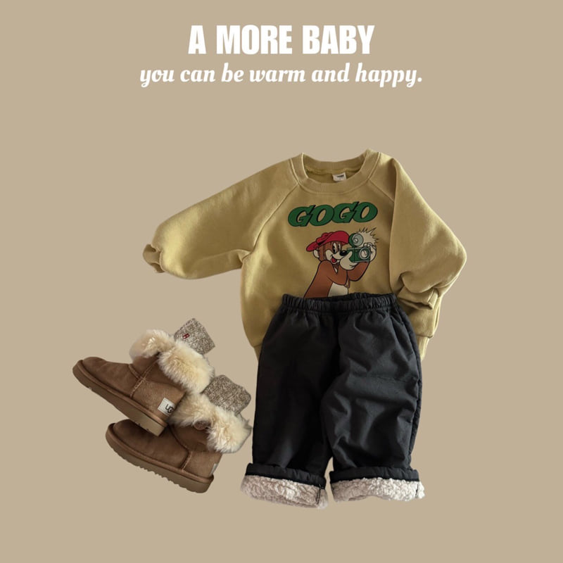 A More - Korean Baby Fashion - #babyootd - Bebe Go Go Sweatshirts - 2