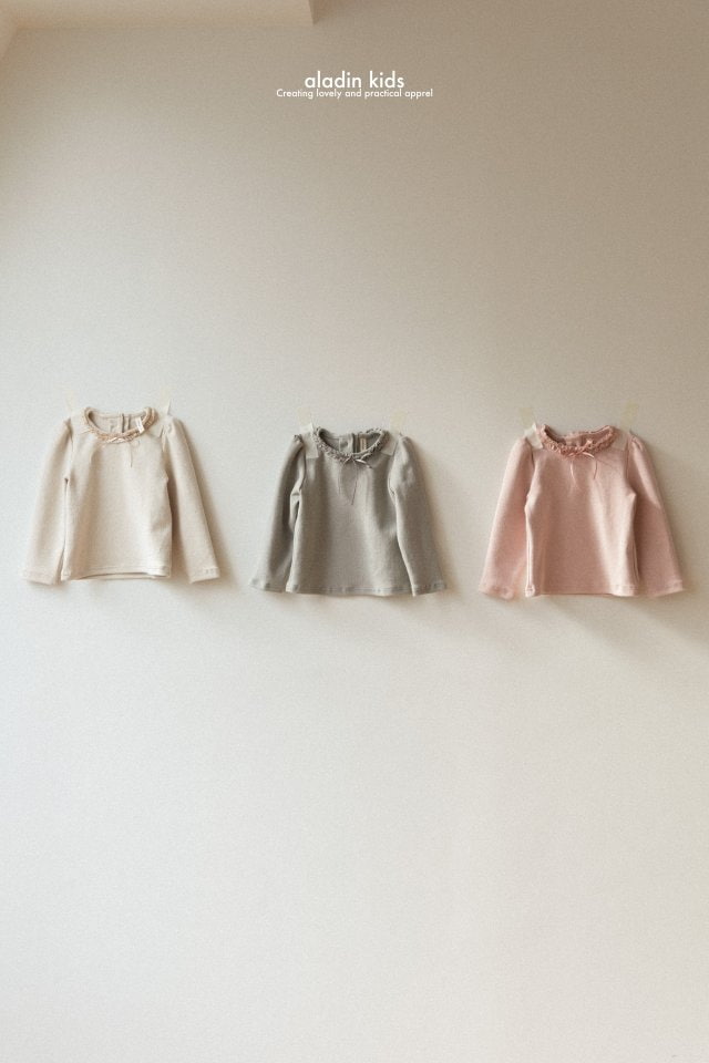 Aladin - Korean Children Fashion - #designkidswear - Lace Frill Tee