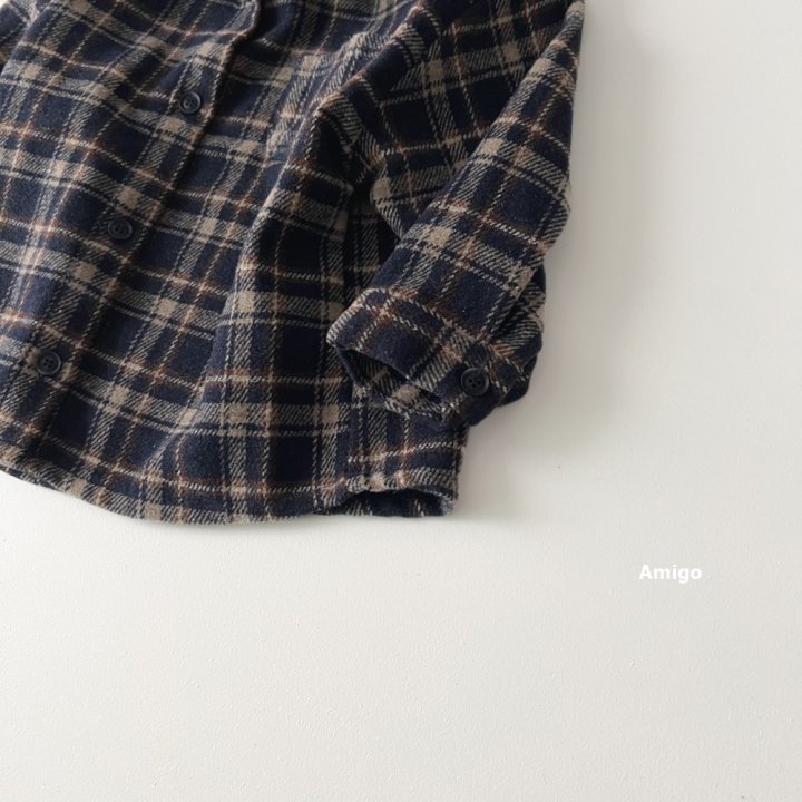 Amigo - Korean Children Fashion - #childrensboutique - Twin Check Shirt - 8