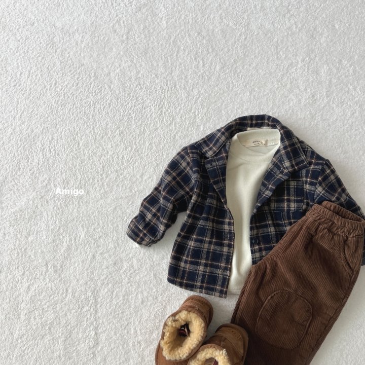 Amigo - Korean Children Fashion - #discoveringself - Corduroy Patch Pants - 6
