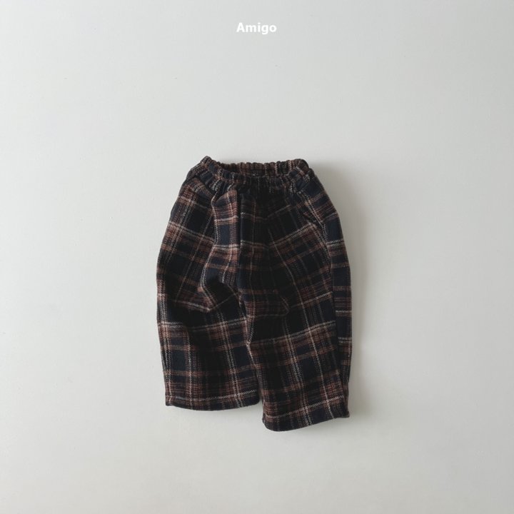 Amigo - Korean Children Fashion - #minifashionista - Check Wool Pants - 3