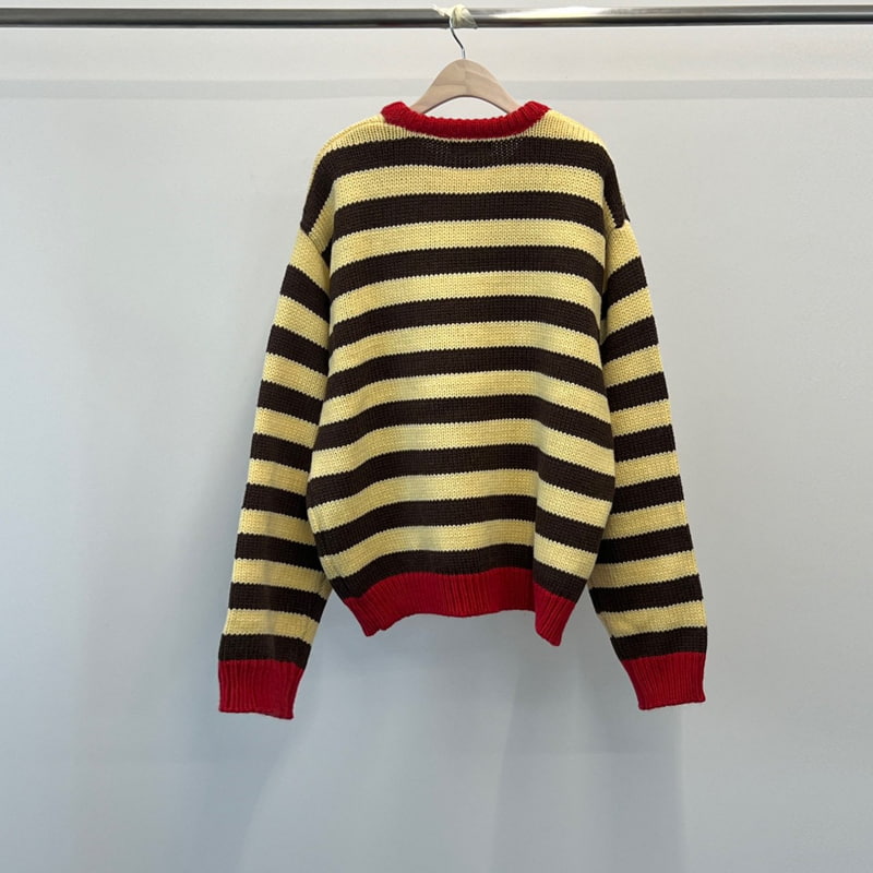Another Avenue - Korean Women Fashion - #momslook - Stripe Wool Knit Sweater - 3