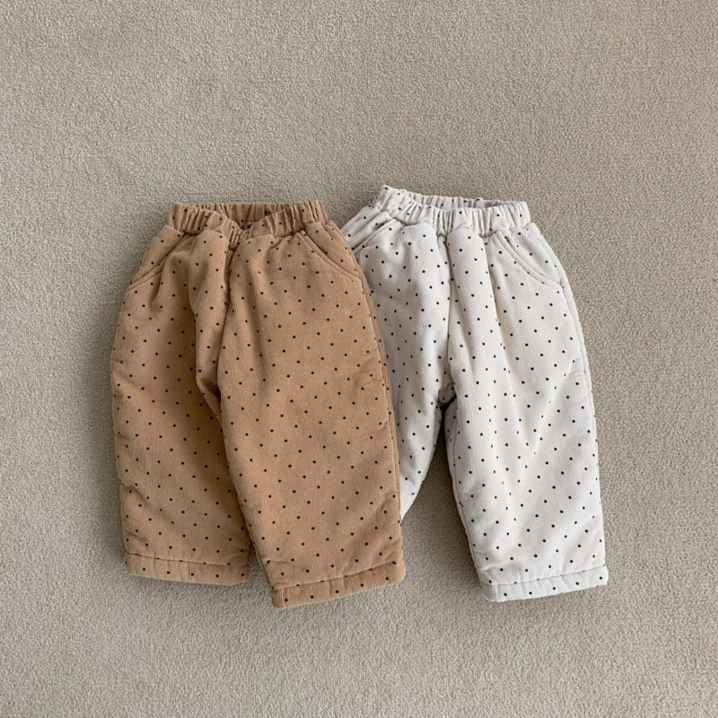 Aou Studio - Korean Baby Fashion - #babyootd - Dot Quilted Pants - 12