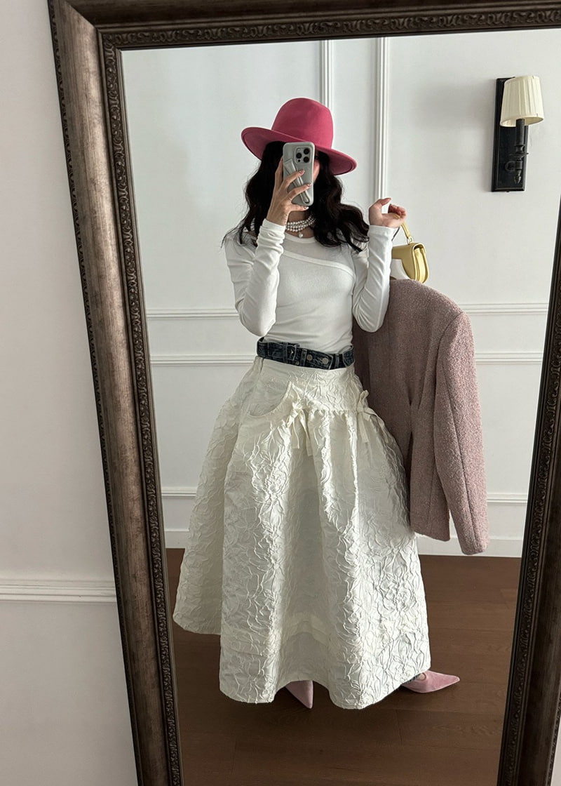 Auver_Fit - Korean Women Fashion - #vintageinspired - Layered Unbalance Tee - 2