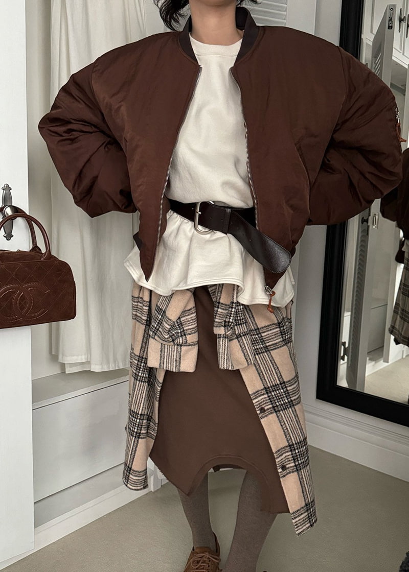 Auver_Fit - Korean Women Fashion - #womensfashion - Check Layered Skirt - 5