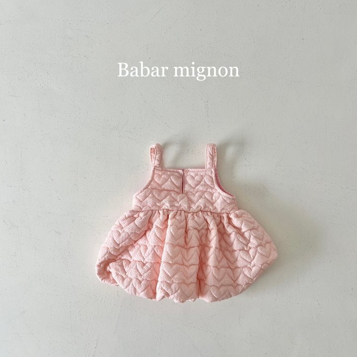 Babar Mignon - Korean Children Fashion - #childofig - Padded Balloon Bustier One-piece - 11