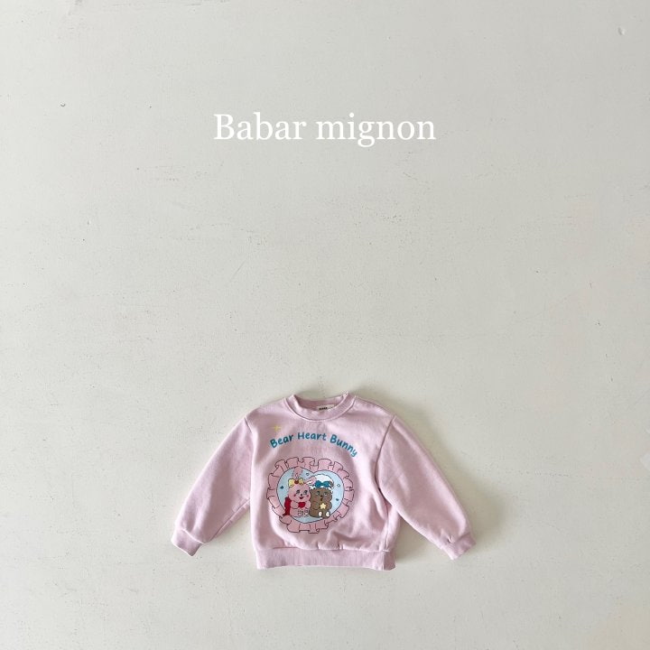 Babar Mignon - Korean Children Fashion - #childofig - Pink Heart Sweatshirts - 6