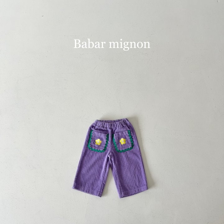 Babar Mignon - Korean Children Fashion - #discoveringself - Pocket Flower Pants - 10