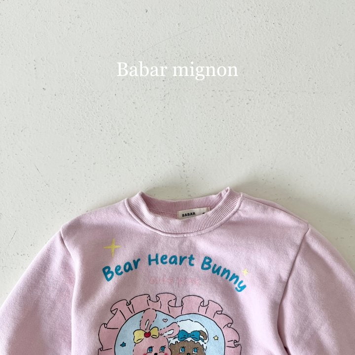 Babar Mignon - Korean Children Fashion - #discoveringself - Pink Heart Sweatshirts - 9