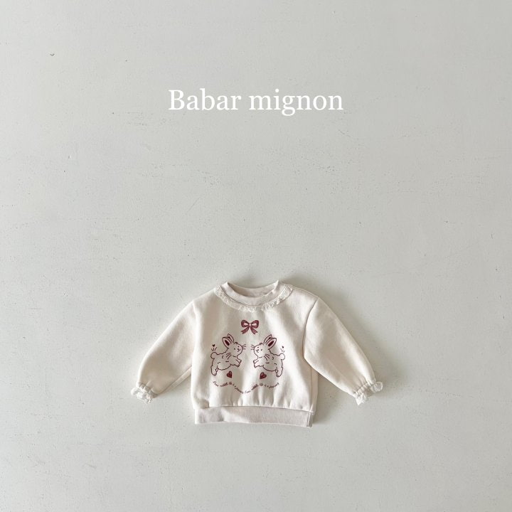 Babar Mignon - Korean Children Fashion - #fashionkids - Rabbit Lace Sweatshirts - 12