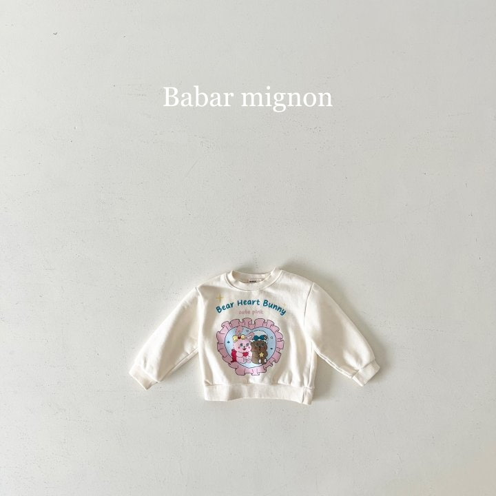 Babar Mignon - Korean Children Fashion - #fashionkids - Pink Heart Sweatshirts - 10