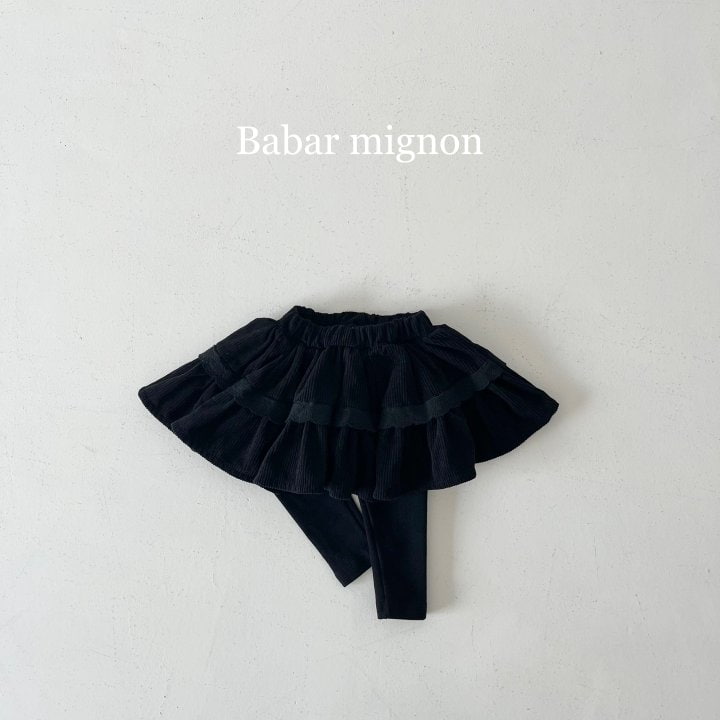 Babar Mignon - Korean Children Fashion - #kidzfashiontrend - Lace Cancan Skirt Leggings - 11