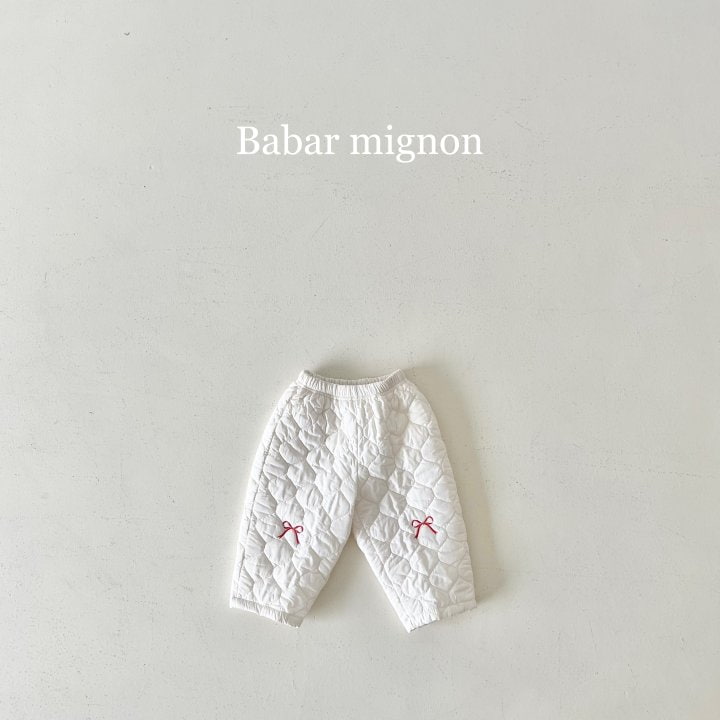 Babar Mignon - Korean Children Fashion - #kidzfashiontrend - Water Drop Ribbon Pants - 9