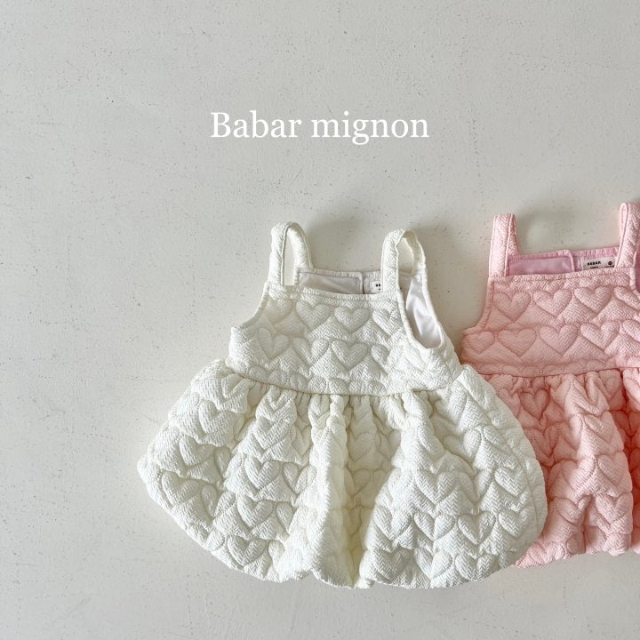Babar Mignon - Korean Children Fashion - #Kfashion4kids - Padded Balloon Bustier One-piece - 4