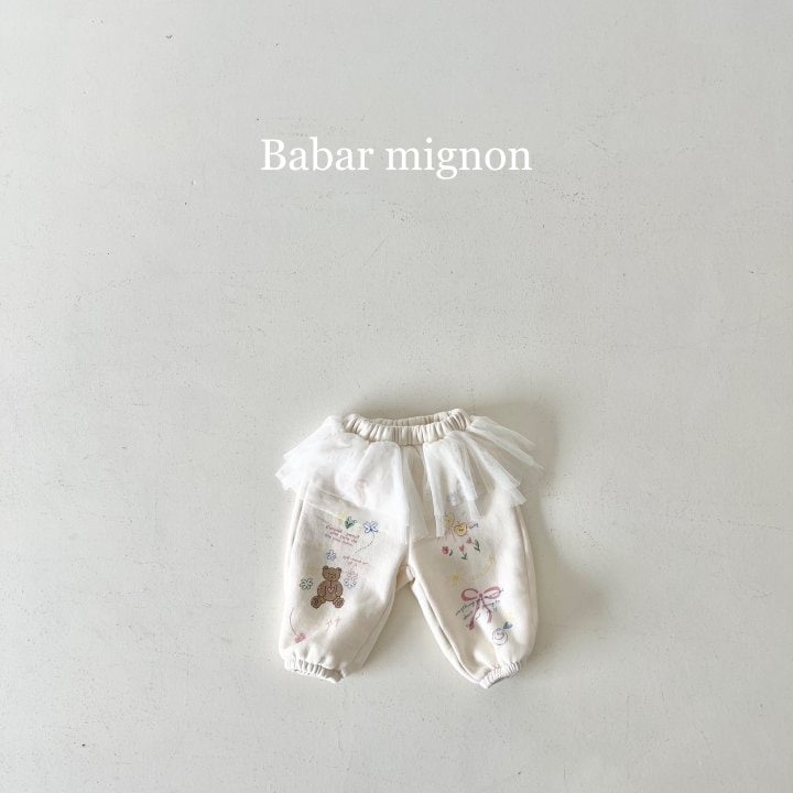 Babar Mignon - Korean Children Fashion - #magicofchildhood - Sketch Mesh Jogger Pants - 10