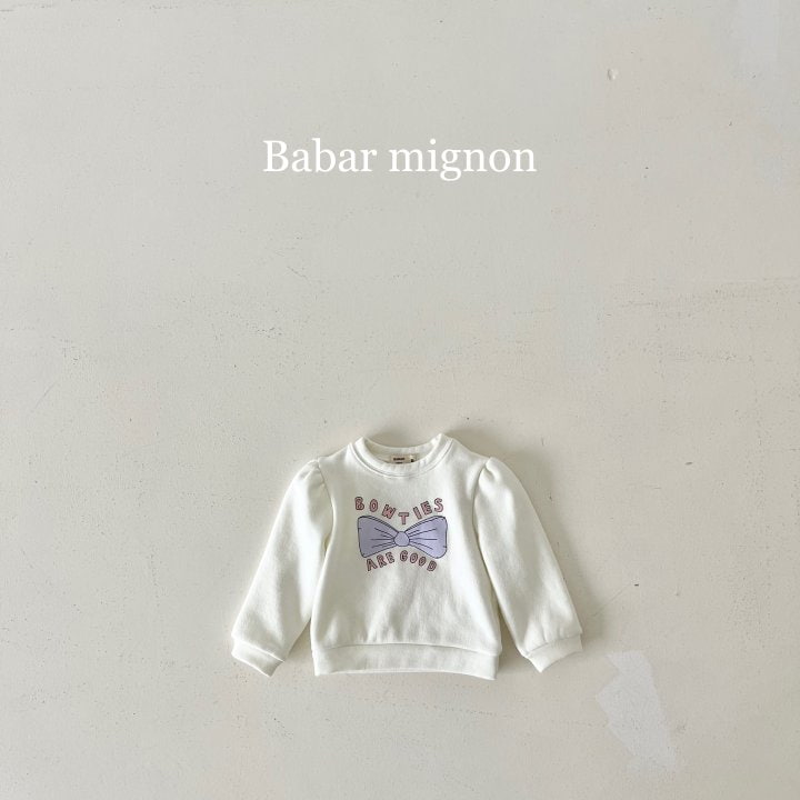 Babar Mignon - Korean Children Fashion - #todddlerfashion - Soft Ribbon Sweatshirts - 10