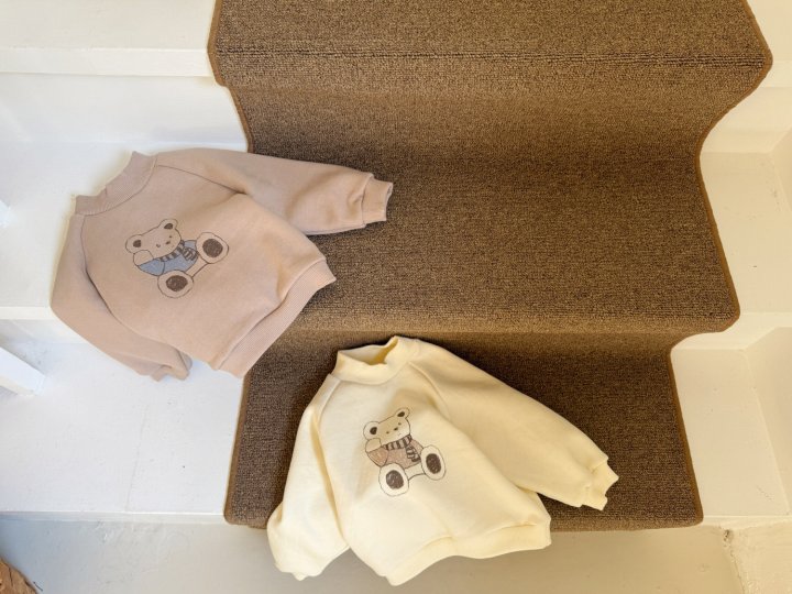 Bebe Nine - Korean Baby Fashion - #babyfashion - Bear Raglan Sweatshirts