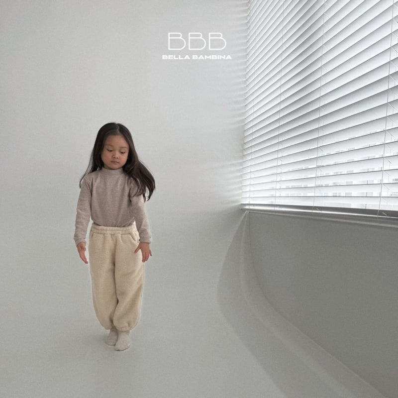 Bella Bambina - Korean Baby Fashion - #babyoutfit - Stripe Mockneck Tee - 3