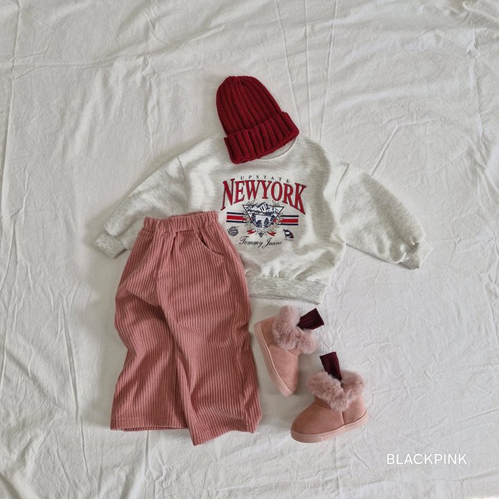 Black Pink - Korean Children Fashion - #childofig - New York Fleece Sweatshirts - 9