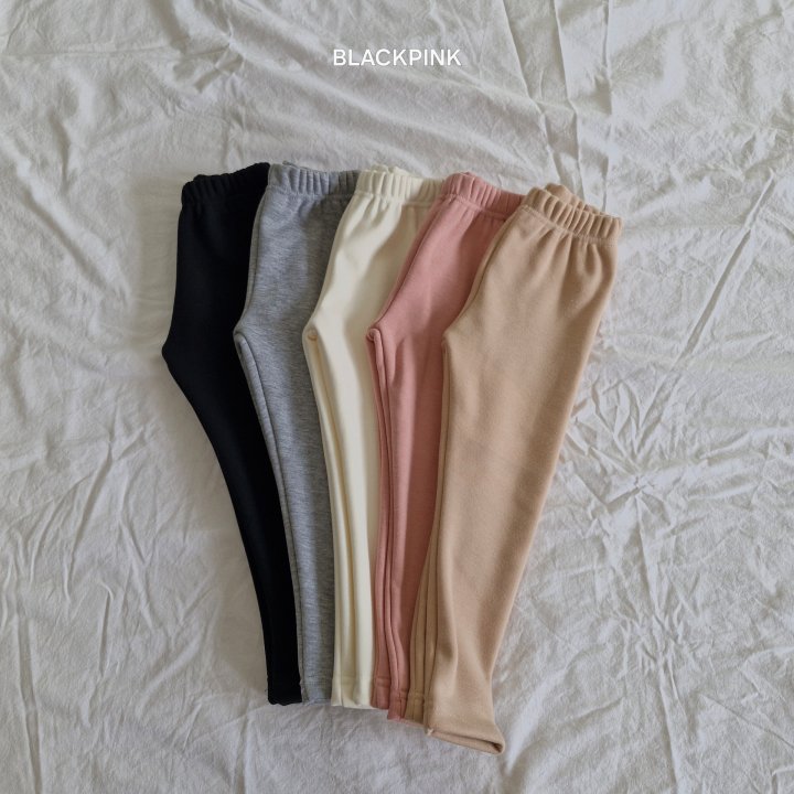 Black Pink - Korean Children Fashion - #childofig - Thick Mink Leggings