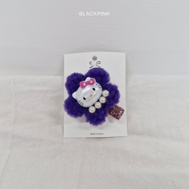 Black Pink - Korean Children Fashion - #designkidswear - Kitty Hairclip - 4