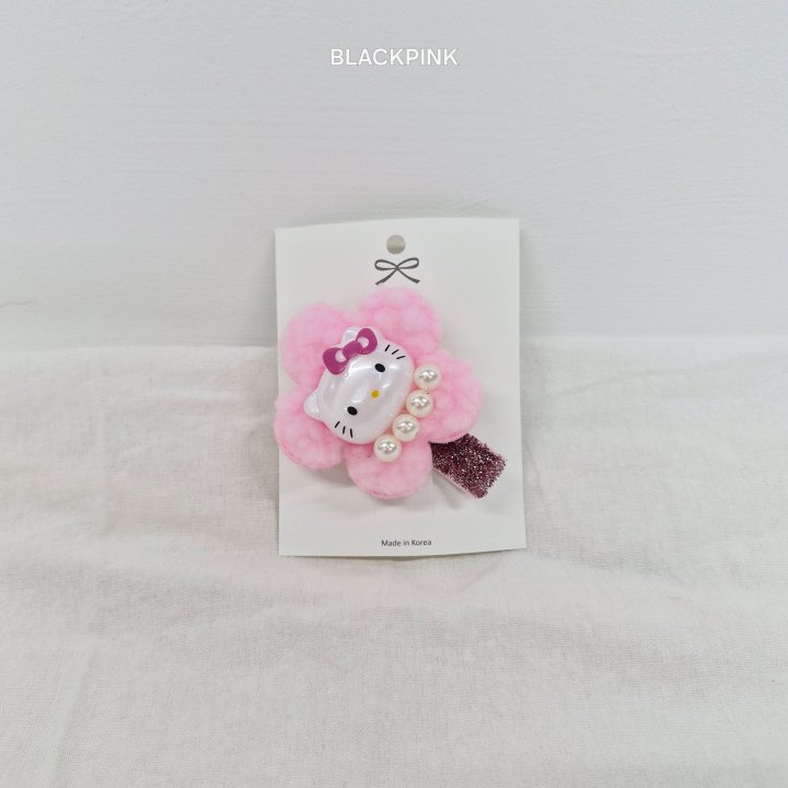 Black Pink - Korean Children Fashion - #fashionkids - Kitty Hairclip - 5