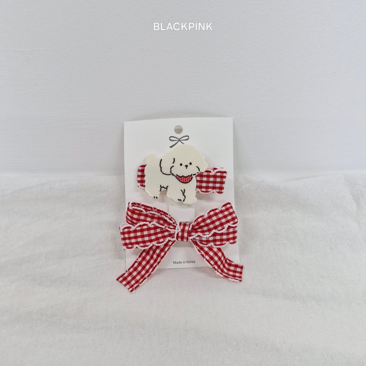 Black Pink - Korean Children Fashion - #Kfashion4kids - Check Puppy Set - 4