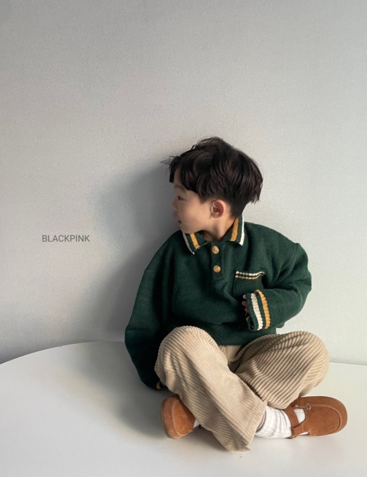 Black Pink - Korean Children Fashion - #magicofchildhood - Dave Collar Sweater - 4