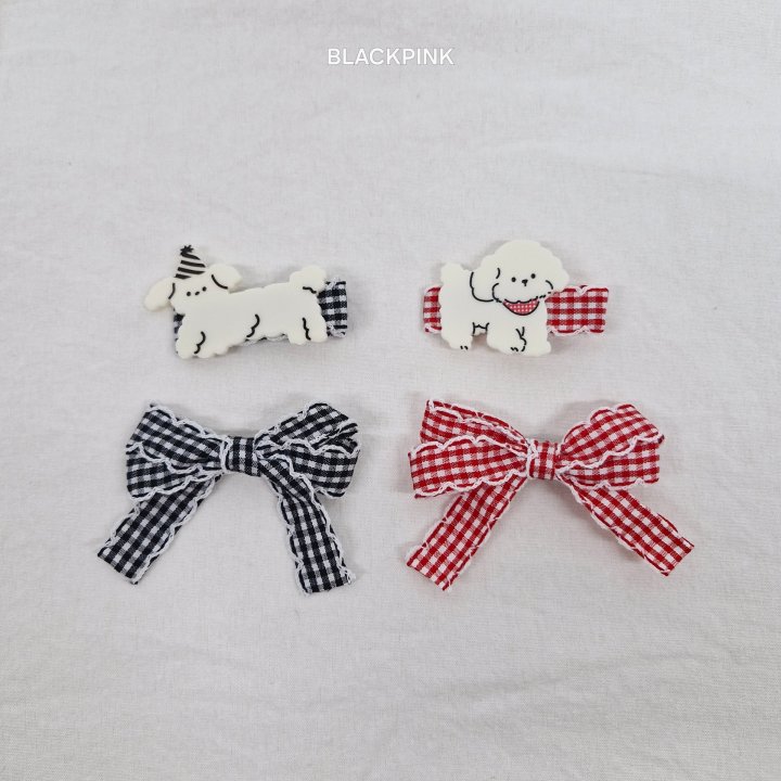 Black Pink - Korean Children Fashion - #minifashionista - Check Puppy Set - 6