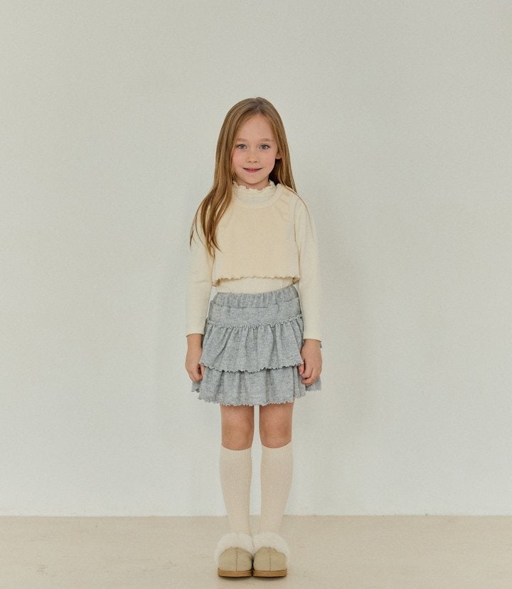 Bonaloi - Korean Children Fashion - #childofig - Cozy Wave Turtleneck Tee - 8