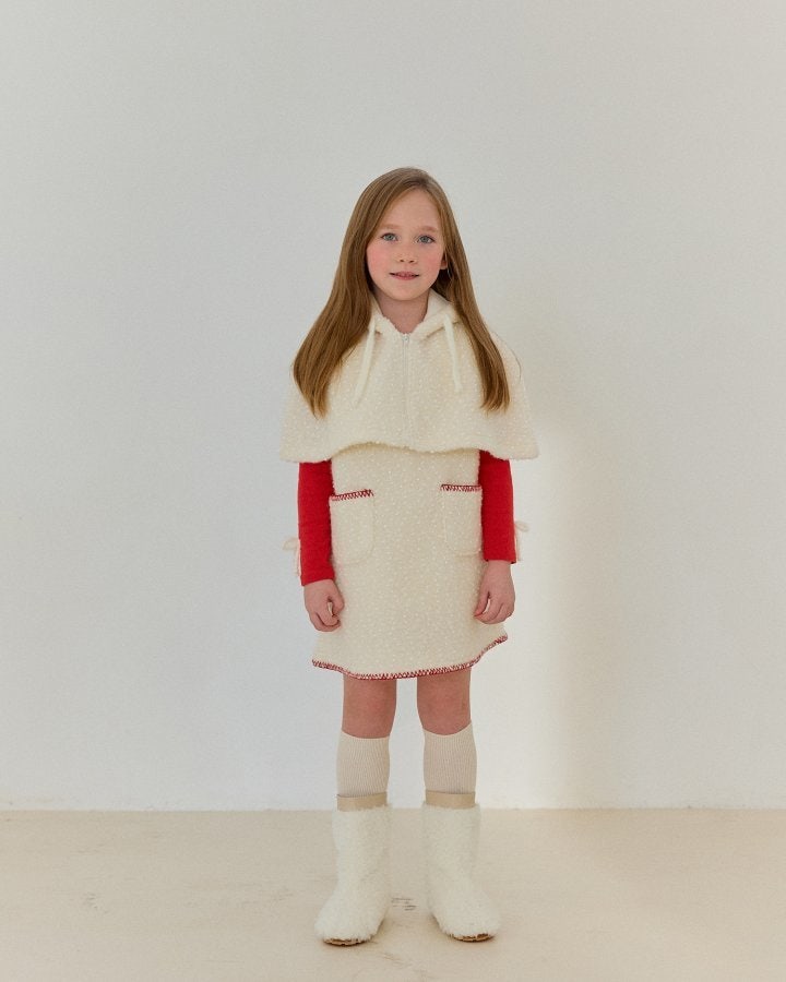 Bonaloi - Korean Children Fashion - #childofig - Snowflake Stitch One-piece - 9