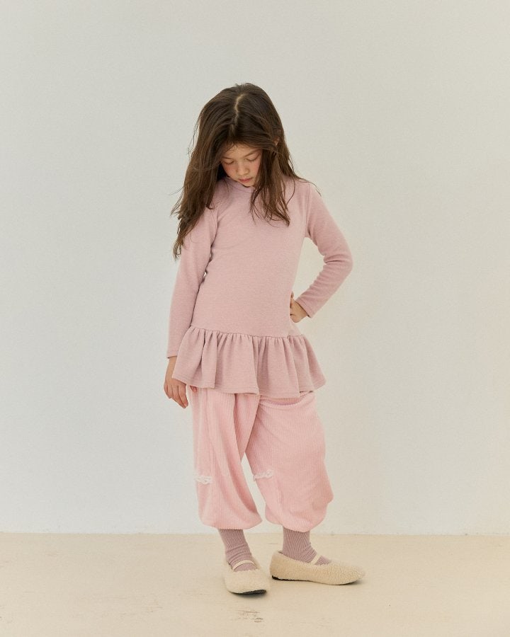 Bonaloi - Korean Children Fashion - #childofig - Hidden Lace Jogger Pants - 8