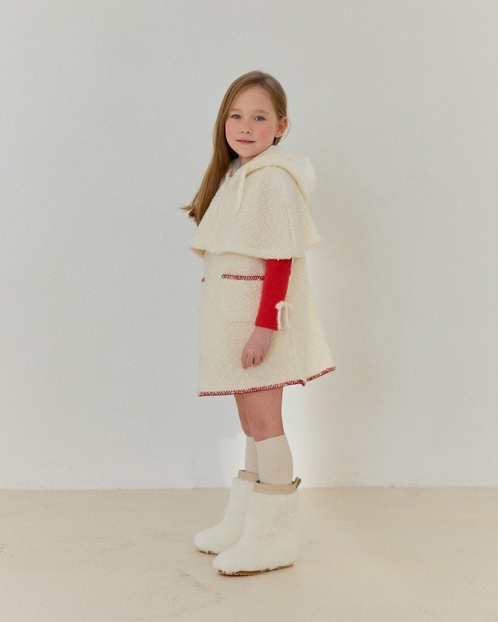 Bonaloi - Korean Children Fashion - #childofig - Bubble Hood Cape - 11