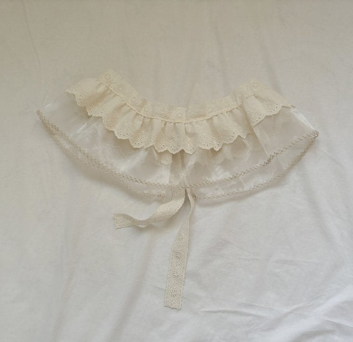 Bonaloi - Korean Children Fashion - #discoveringself - Organdy Lace Apron - 3