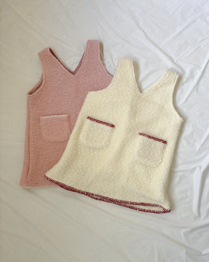 Bonaloi - Korean Children Fashion - #kidsshorts - Snowflake Stitch One-piece