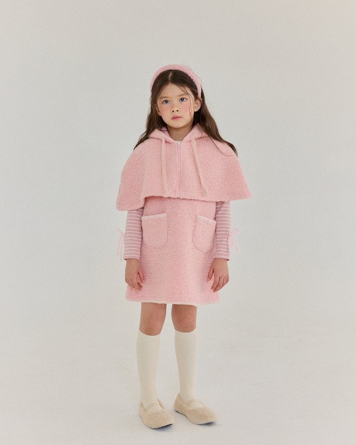 Bonaloi - Korean Children Fashion - #Kfashion4kids - Bubble Hood Cape - 4