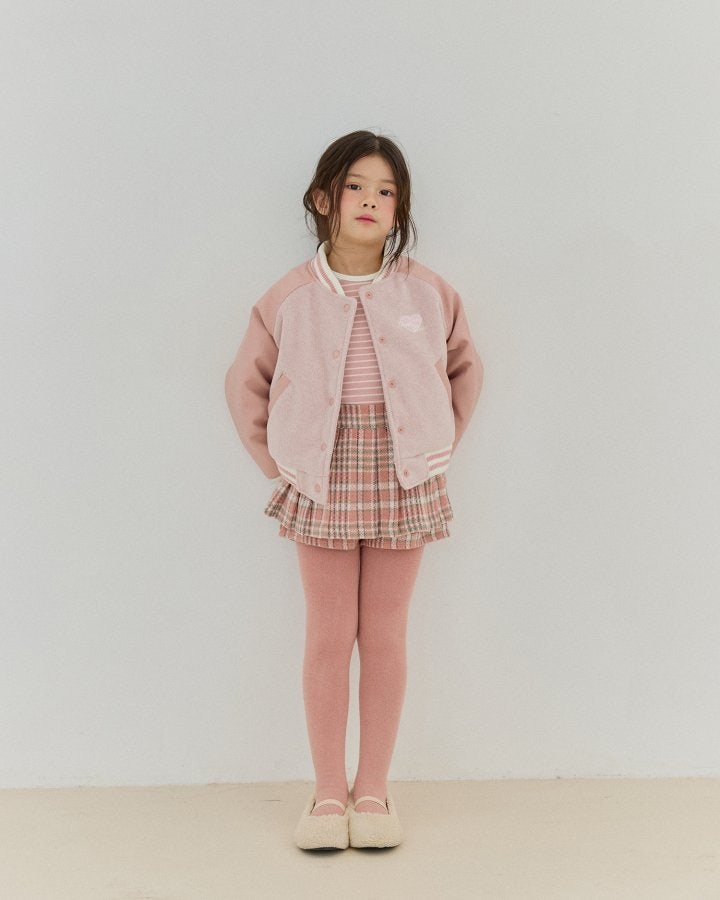 Bonaloi - Korean Children Fashion - #magicofchildhood - Embroidered Varsity Jumper - 6