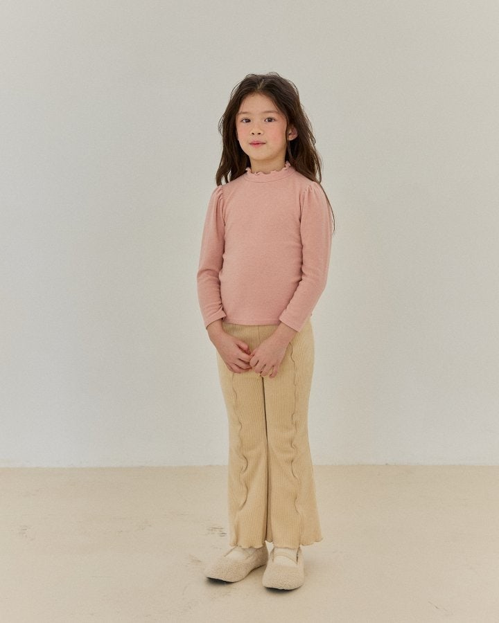 Bonaloi - Korean Children Fashion - #todddlerfashion - Cozy Wave Turtleneck Tee - 5
