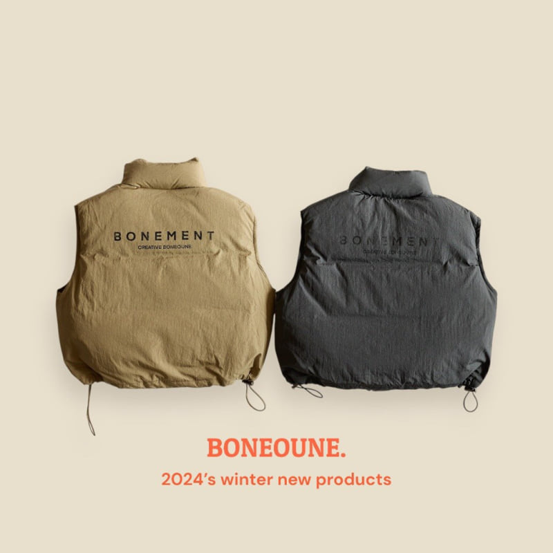 Boneoune - Korean Children Fashion - #fashionkids - Bonement Padding Vest - 2