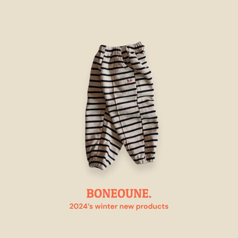 Boneoune - Korean Children Fashion - #kidsstore - Montblanc Fleece Jogger Pants - 4