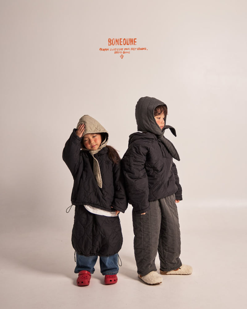 Boneoune - Korean Children Fashion - #stylishchildhood - Arpo Padded Anorak - 9