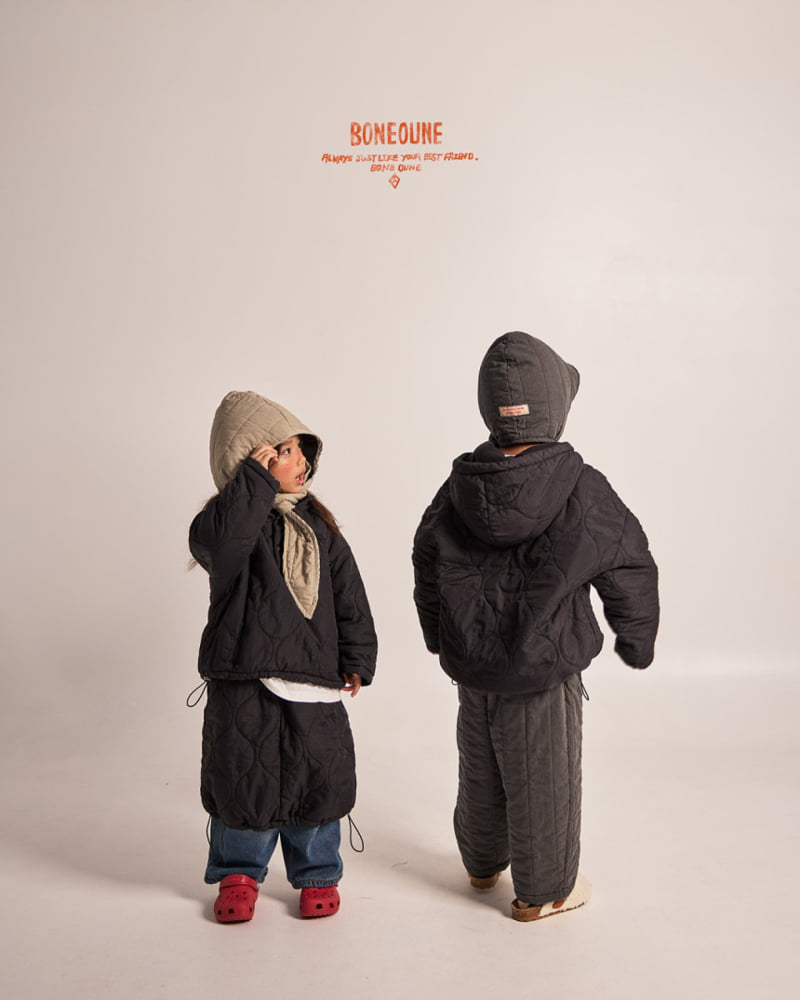 Boneoune - Korean Children Fashion - #todddlerfashion - Pigment Vertical Quilted Pants - 10
