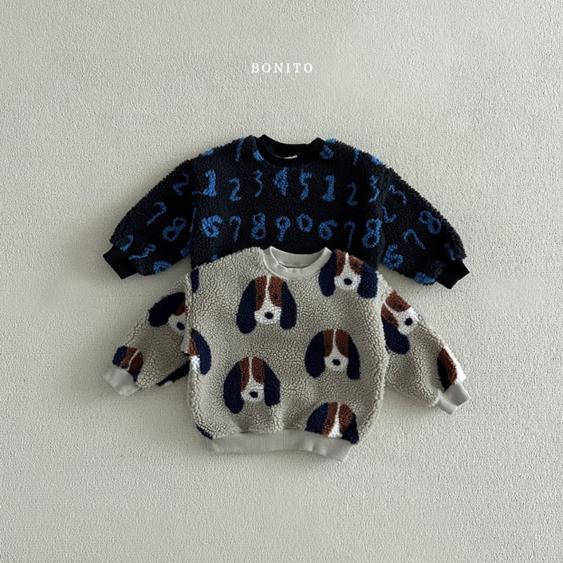 Bonito - Korean Baby Fashion - #babyboutique - Number Dog Dumble Sweatshirts - 2